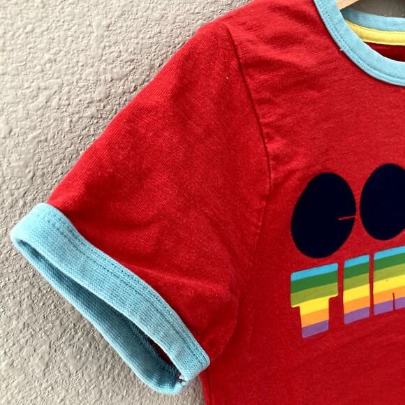 Little Bird Good Times Retro 80s Style Tee - Red - 5-6 - Picture 4 of 8